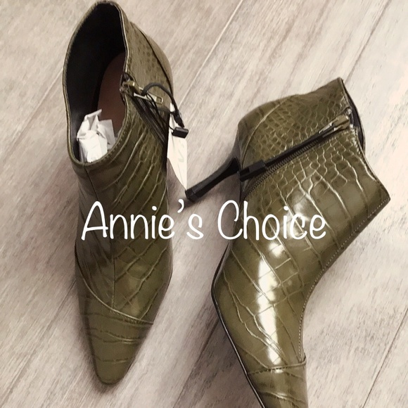 ZARA Ankle Boots:Khaki, US 6.5, 7.5, 8/EUR 37, 38, 39 - Picture 3 of 8
